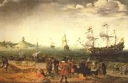 WILLAERTS, Adam Coastal Landscape with Ships USA oil painting reproduction